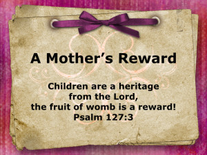 A Mother's Reward image.001